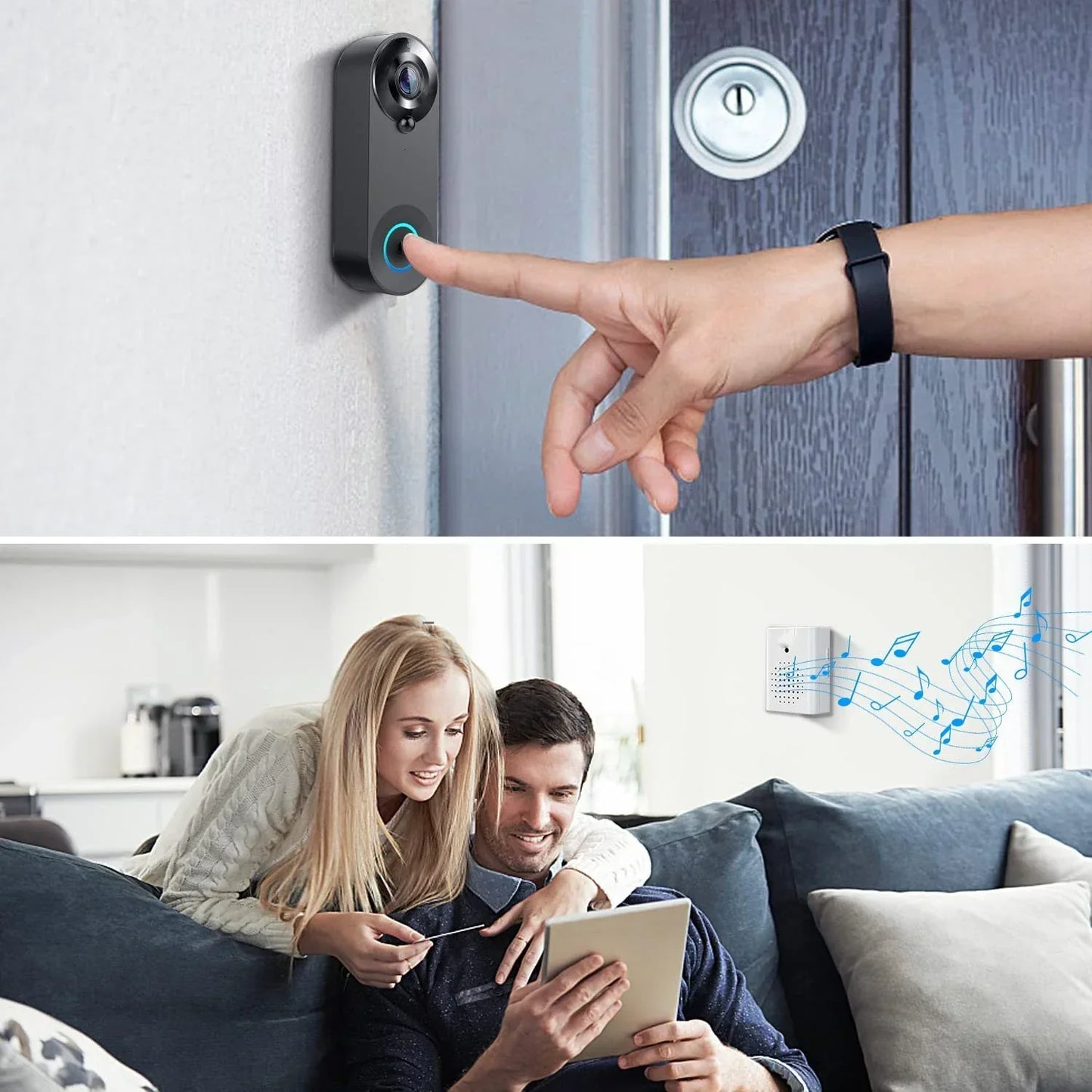 SecuriCam - Sonnette vidéo intelligente avec sécurité HD