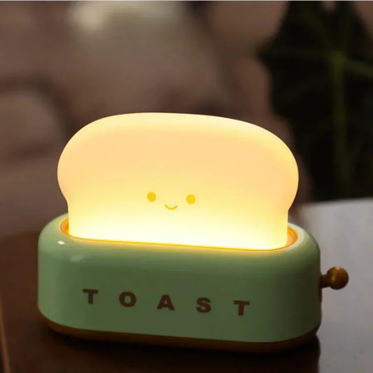 ToastGlow - Lampe de Nuit Rechargeable en Forme de Tranche de Pain