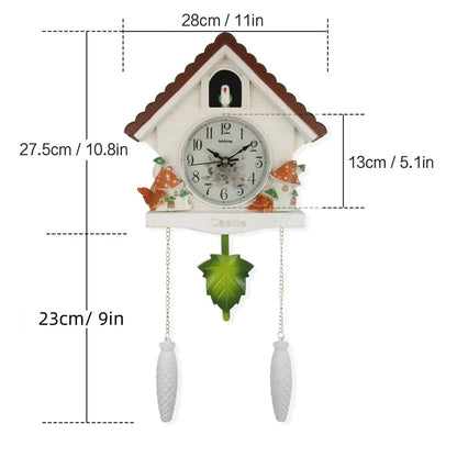 Horloge à coucou enchanteur avec écureuil - Une touche de nature dans votre maison