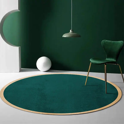 Tapis rond nordique – Tapis moderne et luxueux pour salon, chambre et balcon