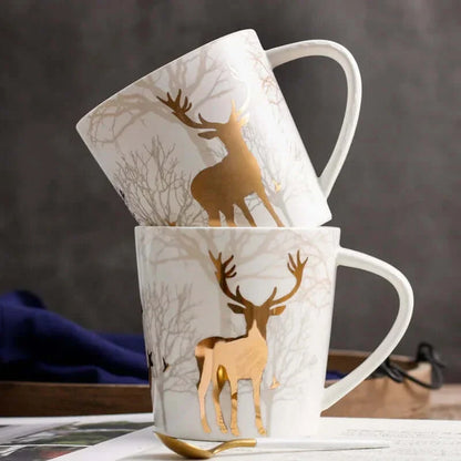 Tasses à café en céramique heureuses