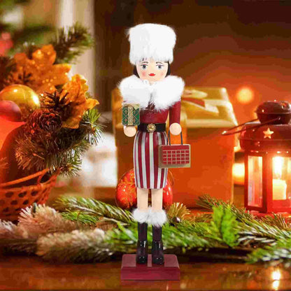 Casse-noisette en bois élégant - Classique festif