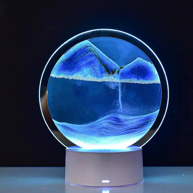 SableZen – Lampe à Sable Relaxante pour Décompression et Ambiance
