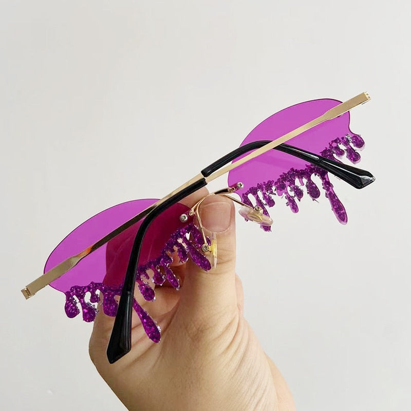 Cry me a Glitter – Lunettes de festival scintillantes