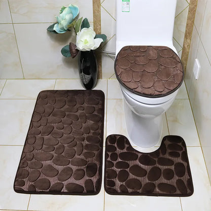 Floroux - Ensemble de tapis de bain absorbants