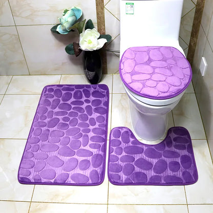 Floroux - Ensemble de tapis de bain absorbants
