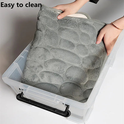 Floroux - Ensemble de tapis de bain absorbants