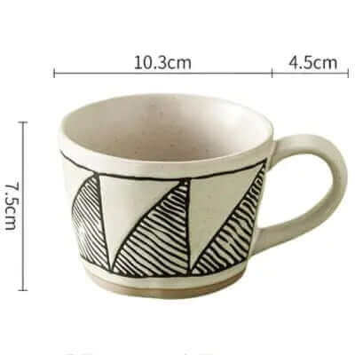 Ensemble de 2 tasses en céramique faites à la main