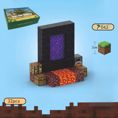 Set de Blocs de Construction Magnétiques pour Enfants - Jouets de Construction Magnétiques Créatifs, Cube Sensoriel Éducatif Cadeau pour Garçons et Filles