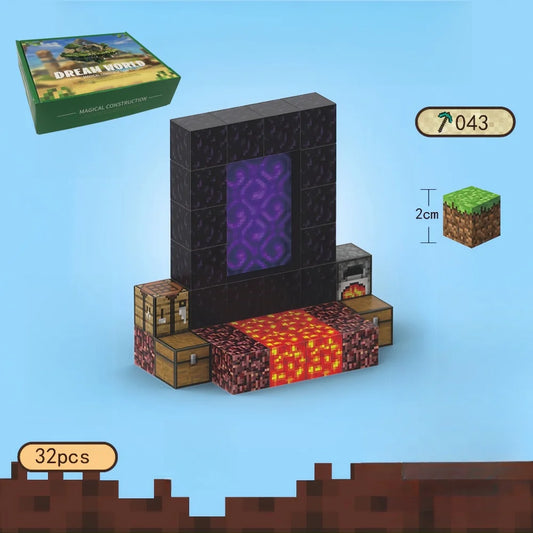 Set de Blocs de Construction Magnétiques pour Enfants - Jouets de Construction Magnétiques Créatifs, Cube Sensoriel Éducatif Cadeau pour Garçons et Filles