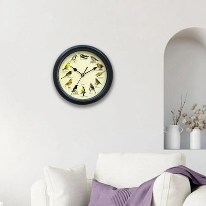 BirdSong Horloge – Horloge Murale de 10 Pouces pour Intérieur Élégant