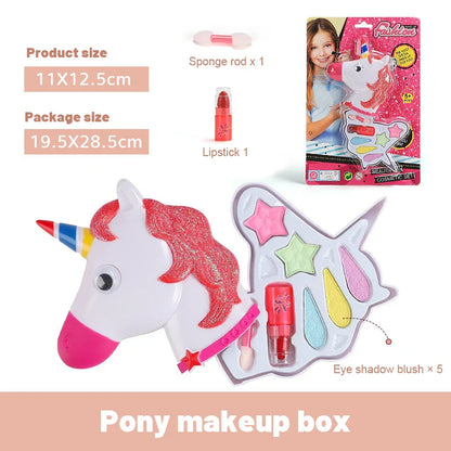 Jeu de maquillage de princesse pour enfants - Maquillage fictif avec rouge à lèvres et fard à paupières pour les fêtes