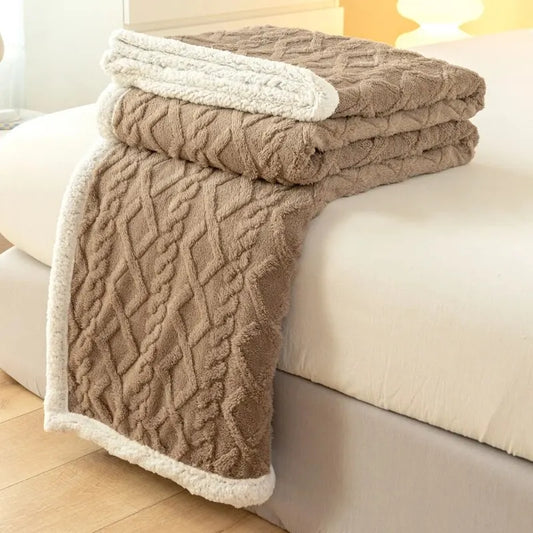 Theo Tapisserie Couverture - Luxe Laine Confort pour Maison & Bureau
