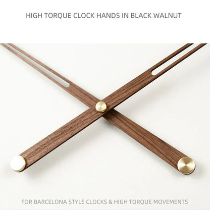 WoodSphere Horloge - Grande Horloge Murale DIY en Noyer