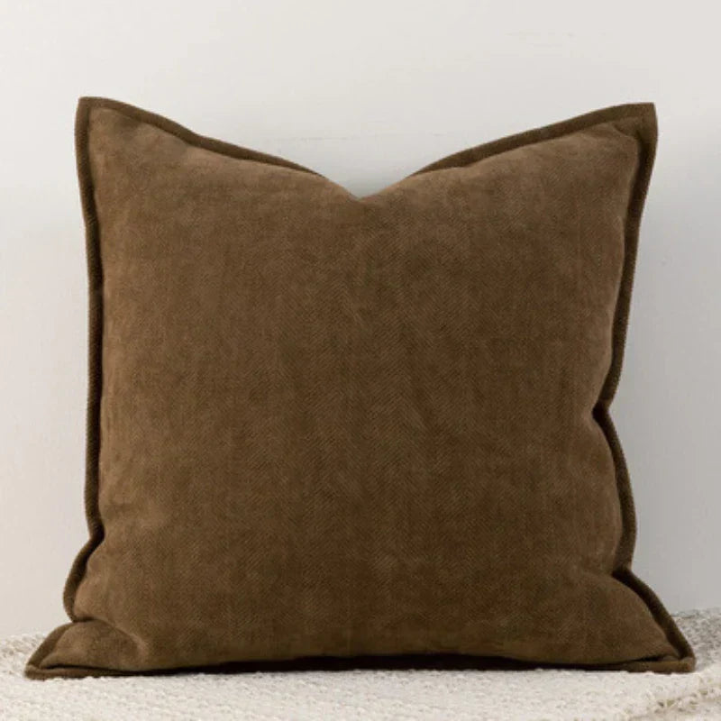 ChenilleCozy – Housse de coussin simple pour la décoration de la maison et de la chambre