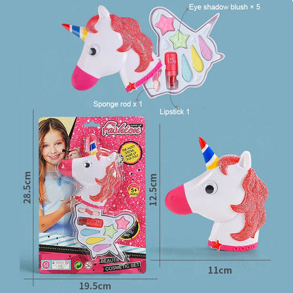 Jeu de maquillage de princesse pour enfants - Maquillage fictif avec rouge à lèvres et fard à paupières pour les fêtes