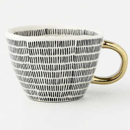 Floroux Designer Cups and Mugs | Elegant Ceramics | Modern Geometric Patterns