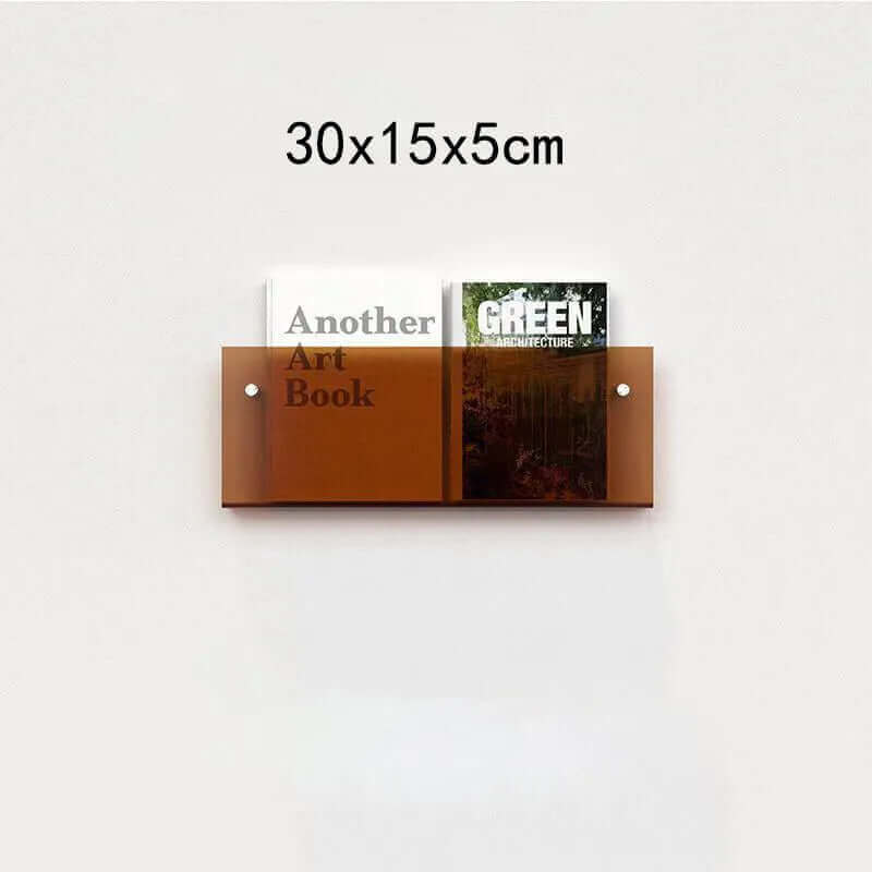 Étagère flottante en acrylique fluorescent des années 80