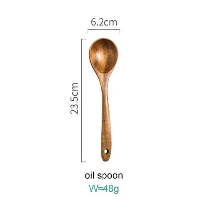 Floroux 8-Piece Acacia Wood Cookware Set | Sustainable Kitchen Accessories | Eco-Friendly and Stylish