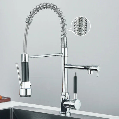 SpringFlow – Robinet de cuisine avec double sortie