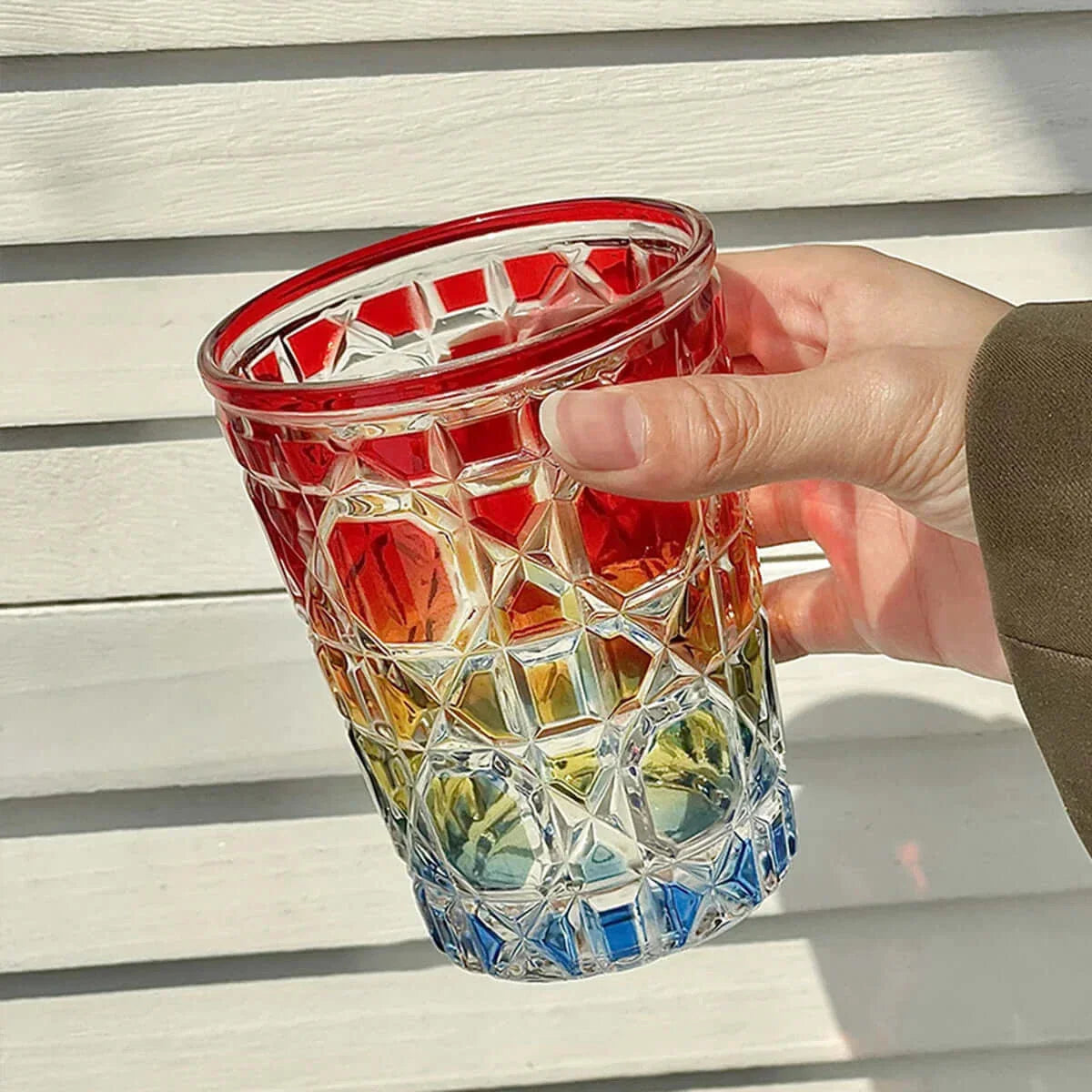 Carnaval emboutissage tournesol verre à jus