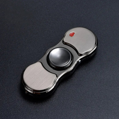 Floroux Briquet Métallique Rechargeable | Lumière LED Fidget Spinner | Design Créatif