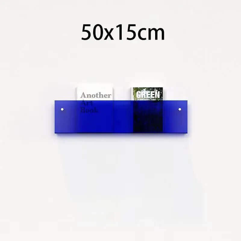 Étagère flottante en acrylique fluorescent des années 80