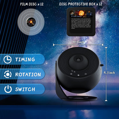 Floroux Celestial Projector 12-in-1 | Home Planetarium | Lighting & Decorative Projector | LED Star Projector