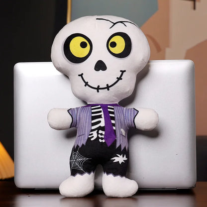 Floroux - Peluche de squelette mignonne pour des moments d'Halloween effrayants
