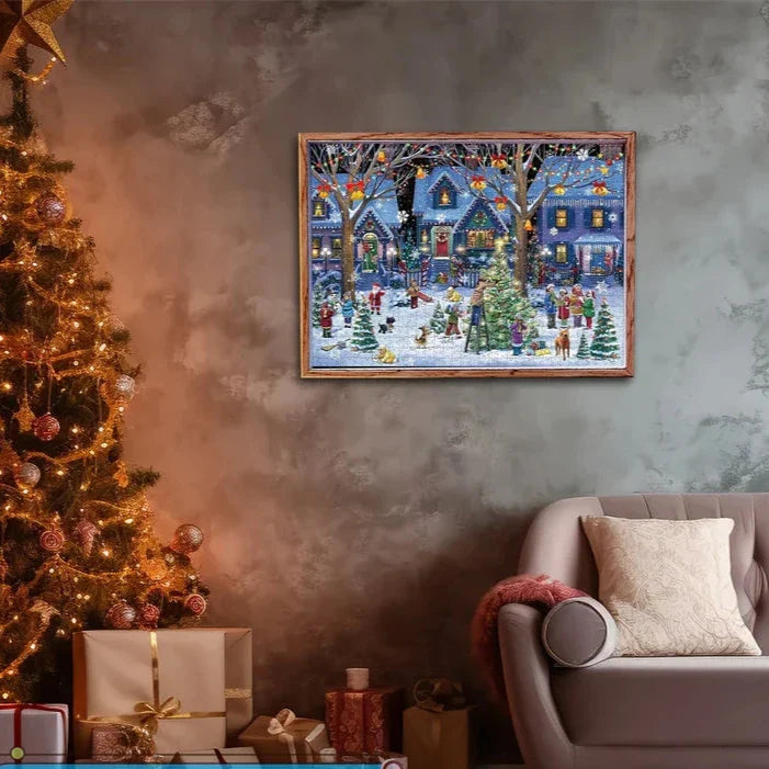 Calendrier de l'Avent Puzzle Jigsaw de Noël - Puzzle de 1008 pièces Compte à rebours jusqu'à Noël Cadeau pour tous les âges