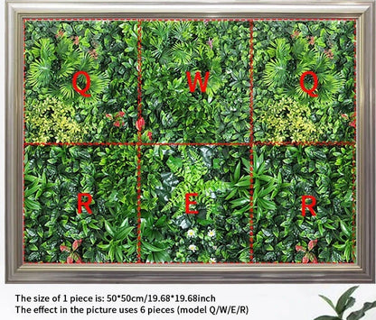 Floroux Artificial Plant Wall | Vertical Garden | Low Maintenance Decor | Green Oasis for the Home