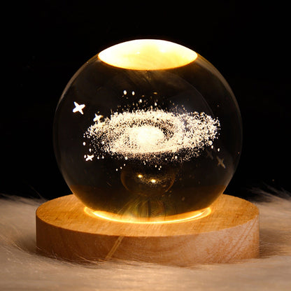 Crystal Light Ball – Lueur Enchantée en Verre pour la Maison