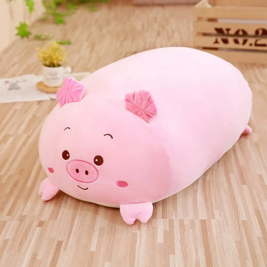 Cute Plush Animal Pillow - Soft 28cm (11 pouces) Chat, Chien, Cochon & Grenouille Peluches pour Enfants, Parfait Cadeau d'Anniversaire & Décor d'Intérieur Douillet