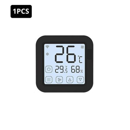 Contrôleur de thermostat IR Tuya avec écran LCD - Contrôle de température et d'humidité WiFi via les applications SmartLife Google Alexa