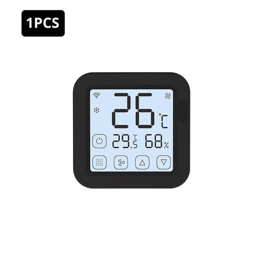 Contrôleur de thermostat IR Tuya avec écran LCD - Contrôle de température et d'humidité WiFi via les applications SmartLife Google Alexa