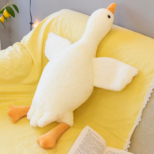 Coussin en peluche canard câlin - coussin doux de 19,6 pouces pour enfants, cadeau d'anniversaire idéal, jouet de confort unisexe