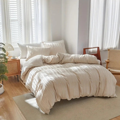 Duvet – Broderie rayée – Housse de duvet