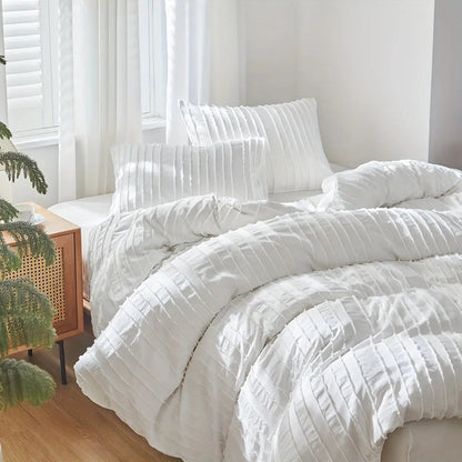 Duvet – Broderie rayée – Housse de couette