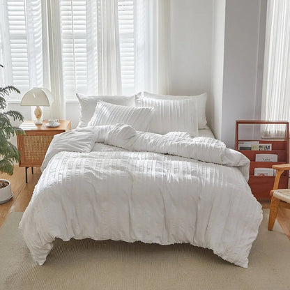 Duvet – Broderie rayée – Housse de duvet