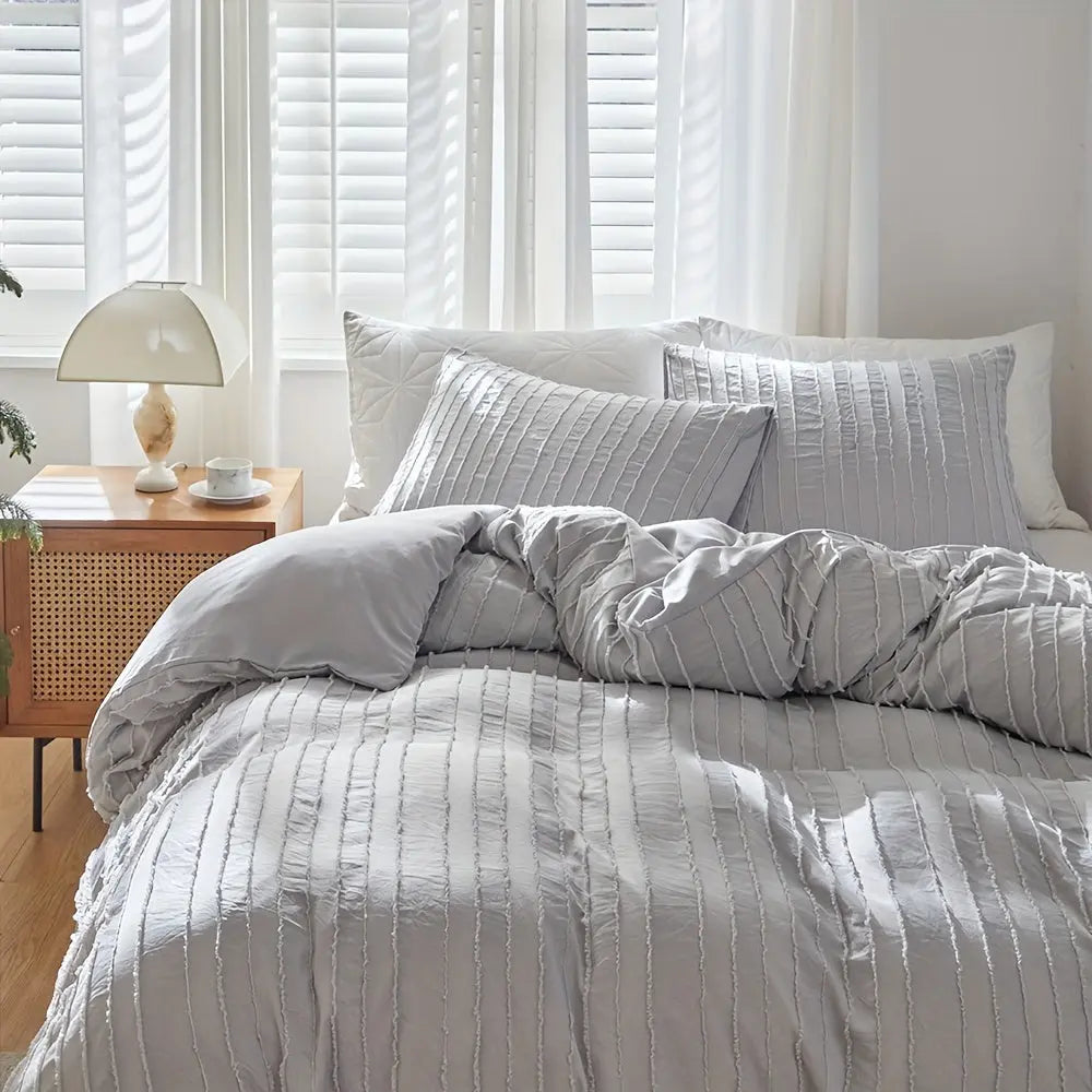 Duvet – Broderie rayée – Housse de duvet