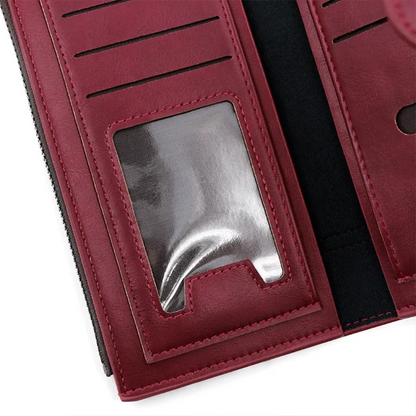 ElegantLeather – Long Leather Wallet for Women
