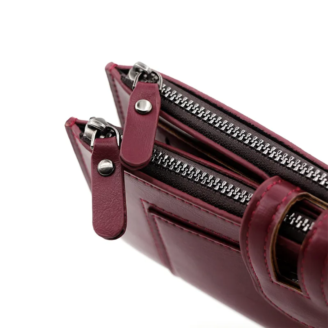 ElegantLeather – Long Leather Wallet for Women