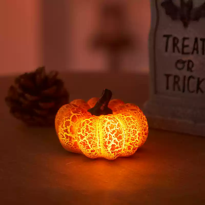 Lumière nocturne LED citrouille cassée - Cadeau parfait pour les enfants et les filles