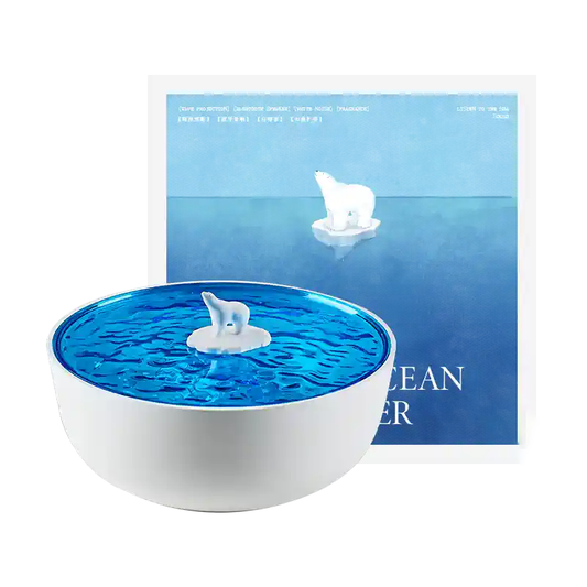 Polar Arctic Ocean Retro Bluetooth Tourne-disque LED Lampe de Nuit - Cadeau Parfait pour Enfants et Filles