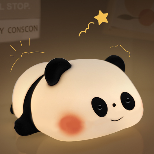 Lampe de nuit LED panda en silicone squishy - Cadeau parfait pour les enfants et les filles