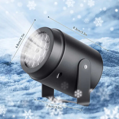 Floroux Christmas Projector | Snowflake Light Show | Indoor and Outdoor Festive Lighting