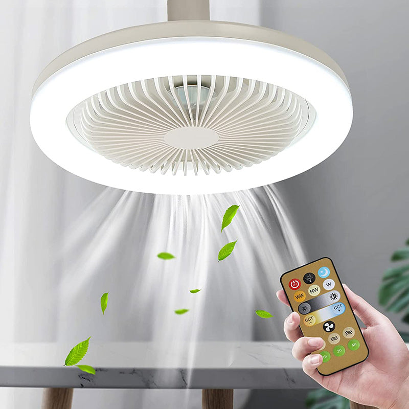 BreezeGlow Ventilateur Lumière – Ventilateur de Plafond avec Télécommande