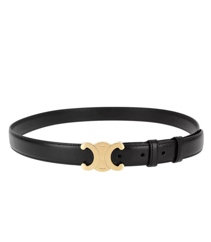 EleganceBelt - Ceinture en Cuir de Luxe avec Détails Dorés