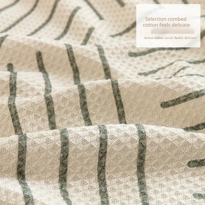 Floroux - Housse de canapé avec bord à franges