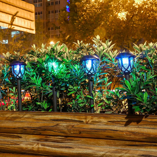 Floroux | Élégante lampe de sol solaire pour jardin et chemins